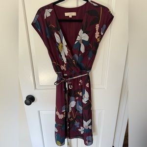 Ann Taylor LOFT faux wrap dress